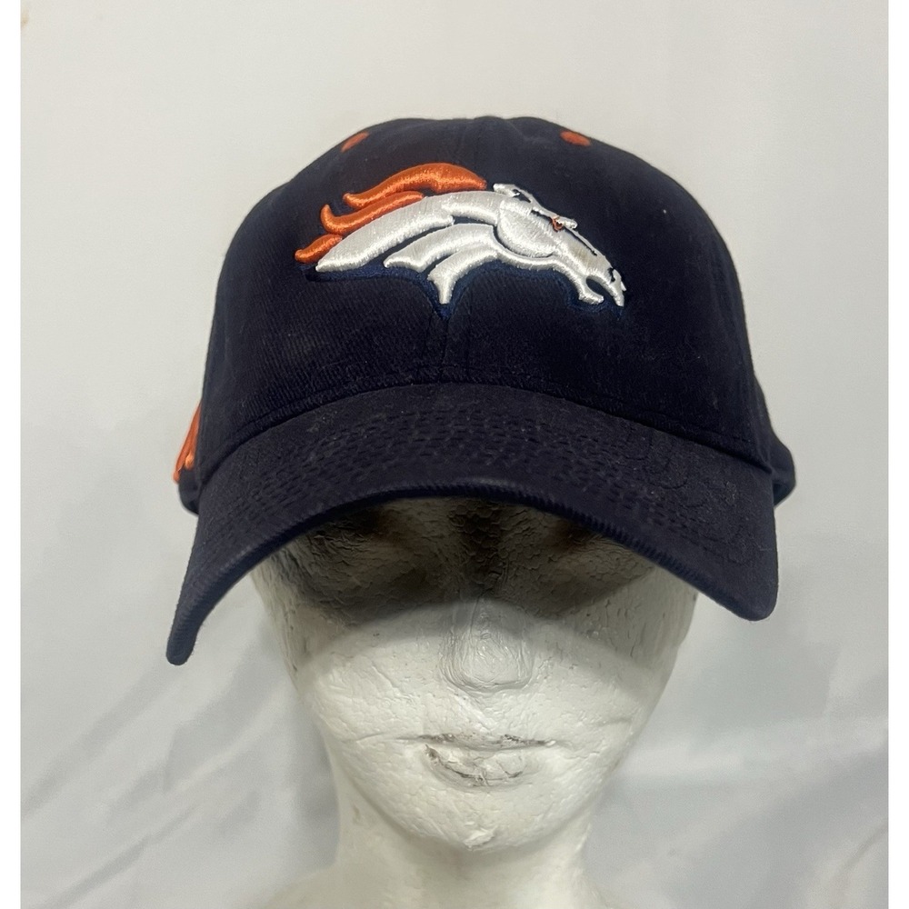 Denver Broncos New Era NFL Baseball Hat Blue Orange Adjustable